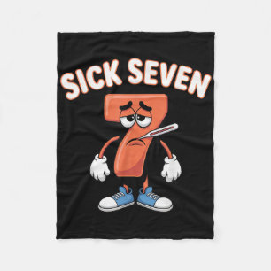 Kranke Sieben Meme T-Shirt Sechs Sieben Lustiger W Fleecedecke