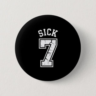 Kranke Sieben Meme T-Shirt Sechs Sieben Spaß Button