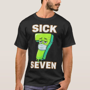 Kranke Sieben Meme T-Shirt Sechs Sieben Spaß Worts