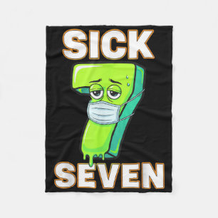 Kranke Sieben Meme T-Shirt Sechs Sieben Spaß Worts Fleecedecke