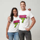 Kranke Sieben Meme Tee Sechs Sieben Lustiger Wortw (Unisex)