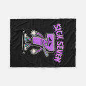 Kranke Sieben Meme Tee Sechs Sieben Lustiger Wortw Fleecedecke (Vorderseite (Horizontal))