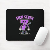 Kranke Sieben Meme Tee Sechs Sieben Lustiger Wortw Mousepad (Mit Mouse)