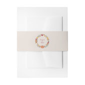 Kranke und Hochzeit im Herbst Einladung Bauchband Einladungsbanderole (Vorderseite Beispiel)