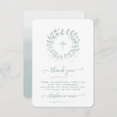 Kranke und Kreuz Einladung (Vorne/Hinten)