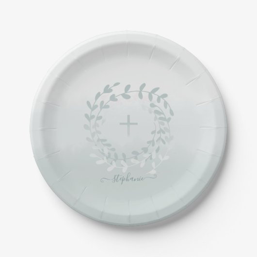 Kranke und Kreuz Pappteller (Vorderseite)