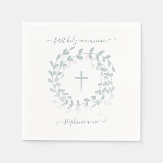 Kranke und Kreuz Serviette (Vorderseite)