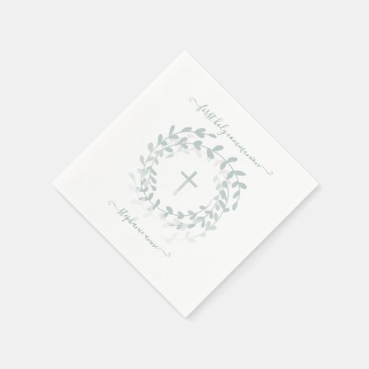 Kranke und Kreuz Serviette (Ecke)