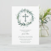 Kranke und Kreuzliche Erste Kommune Einladung (Stehend Vorderseite)