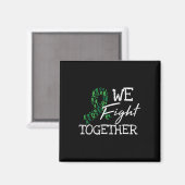 Kranken Grüne Schleife Familienquote Geschenke zur Magnet (Vorderseite/Rückseite)