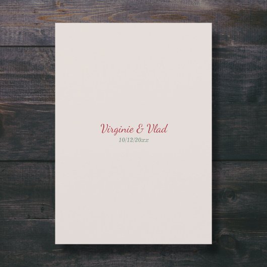 Kranken und Hochzeit im Herbst Einladung