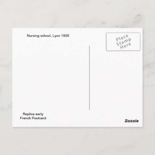 Krankenanstalt, Lyon 1930 Postkarte (Rückseite)