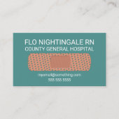 Krankenbandage Aquamarin Visitenkarte (Vorderseite)