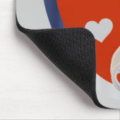 Krankenbär mit Herz-T - Shirt und Geschenken Mousepad (Ecke)