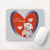 Krankenbär mit Herz-T - Shirt und Geschenken Mousepad (Mit Mouse)