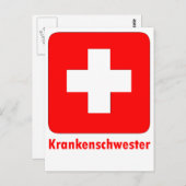 Krankendeutsch Postkarte (Vorne/Hinten)