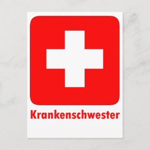 Krankendeutsch Postkarte
