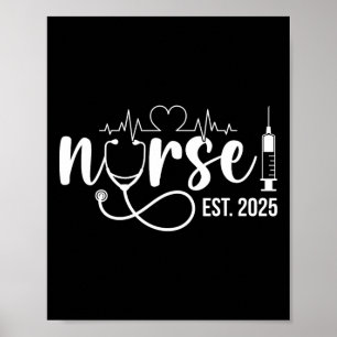 Krankenfürst Est. 2025 Krankenpflege-Abschluss Poster
