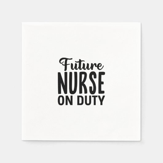 Krankengeld für zukünftige Krankenschwester Serviette (Vorderseite)