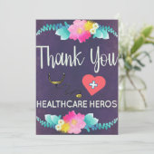 Krankengeld Tag Dankeschön Karte (Stehend Vorderseite)