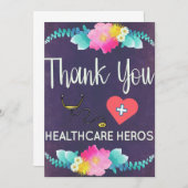 Krankengeld Tag Dankeschön Karte (Vorne/Hinten)