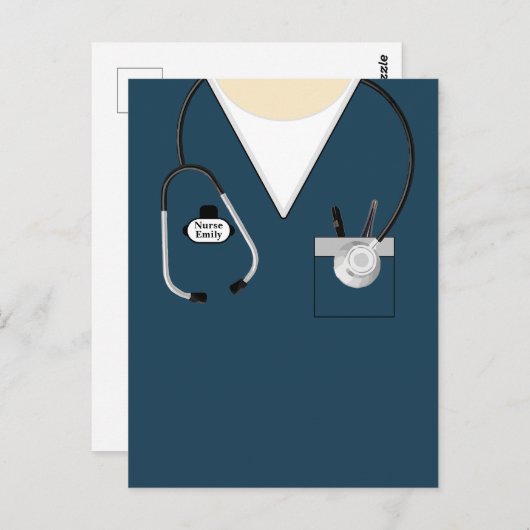 Krankengeschenk, Abschluss der Krankenpflege, Stet Postkarte (Vorne/Hinten)