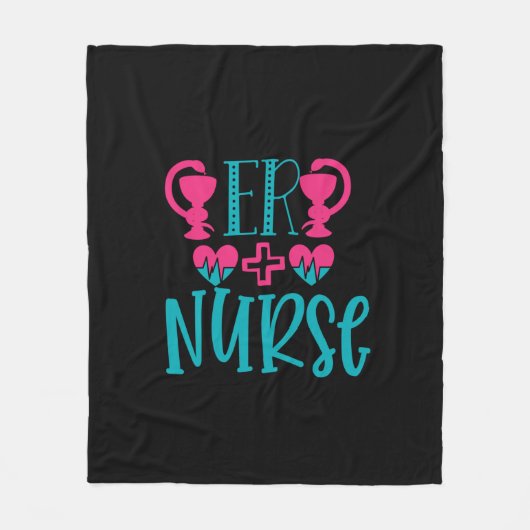 Krankengeschenk Er Nurse Fleecedecke (Vorderseite)