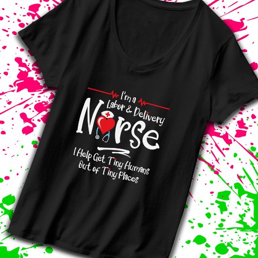 Krankengeschenk für Arbeit - RN Nurse - LD Nurse T-Shirt