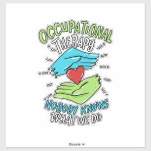 Krankengeschenk für Therapeuten Aufkleber