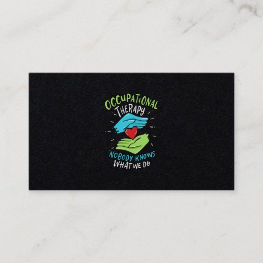 Krankengeschenk für Therapeuten Visitenkarte (Vorderseite)