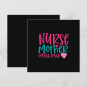 Krankengeschenk Krankenschwester Mutter Kaffee Lov Feiertagskarte (Vorne/Hinten)