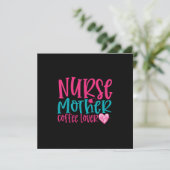 Krankengeschenk Krankenschwester Mutter Kaffee Lov Feiertagskarte (Stehend Vorderseite)