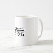 Krankengeschenk Krankenschwester stark Kaffeetasse (VorderseiteRechts)