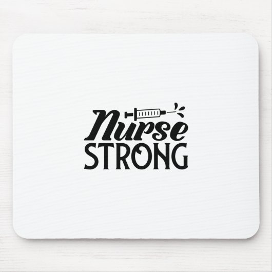 Krankengeschenk Krankenschwester stark Mousepad (Vorne)