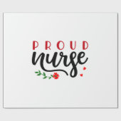 Krankengeschenk Proud Nurse Geschenkpapier (Flach)