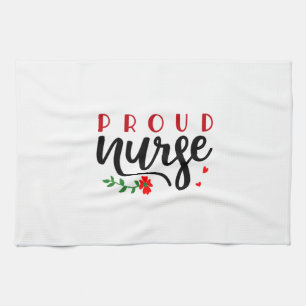 Krankengeschenk Proud Nurse Geschirrtuch