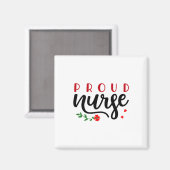 Krankengeschenk Proud Nurse Magnet (Vorderseite/Rückseite)