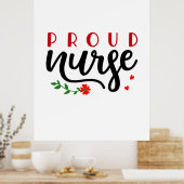 Krankengeschenk Proud Nurse Poster (Küche)