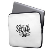 Krankengeschenk Scrub Life Laptopschutzhülle (Vorderseite Links)