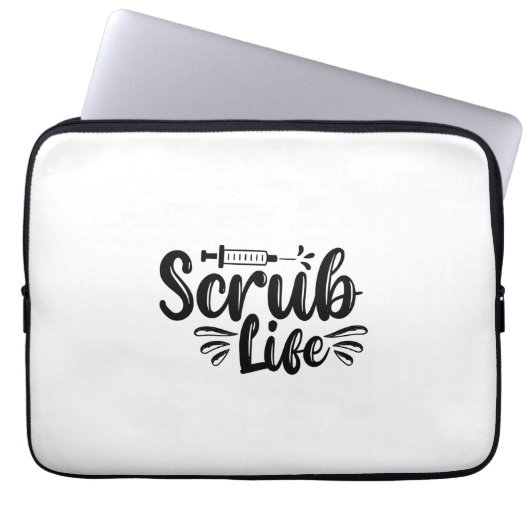 Krankengeschenk Scrub Life Laptopschutzhülle (Vorderseite)