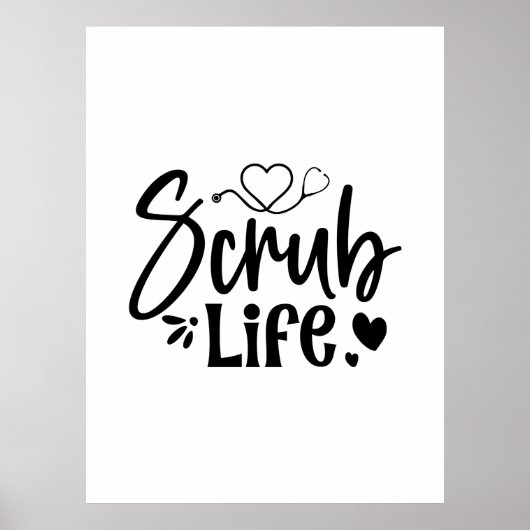 Krankengeschenk Scrub Life Poster (Vorne)