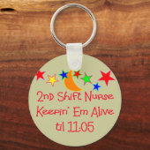 Krankengeschenke "2. Shift Nurse" Unglaublich witz Schlüsselanhänger (Vorderseite)