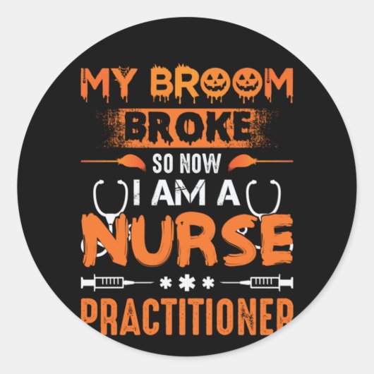 Krankengeschenke mein Zimmer brach, jetzt bin ich Runder Aufkleber (Vorderseite)