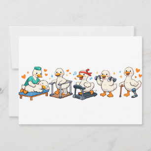 Krankengymnastik Silly Goose, Physiotherapeut Feiertagskarte