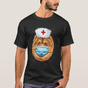 Krankenhaus Chow Chow Notaufnahme Krankenschwester T-Shirt