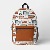 Krankenhaus, Feuer, Polizeistadt Muster Kinderschu Bedruckter Rucksack (Vorderseite)