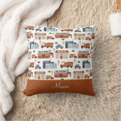 Krankenhaus, Feuer, Polizeistadtmuster für Kinder Kissen (Decke)