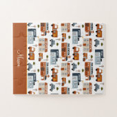 Krankenhaus, Feuer, Polizeistadtmuster für Kinder Puzzle (Horizontal)