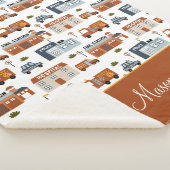 Krankenhaus, Feuer, Polizeistadtmuster für Kinder Sherpadecke (3/4)