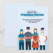 Krankenhaus Frontline Heroes Vielen Dank Dankeskarte (Vorne/Hinten)